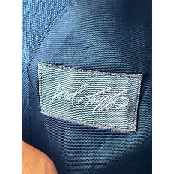 Lauren Ralph Lauren Mens 100% Wool Blazer Coat Jacket Single Breasted Blue SZ 40 - Picture 6 of 7